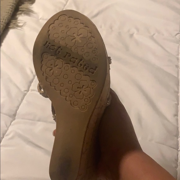 Not Rated cork wedge sandals - Picture 3 of 4